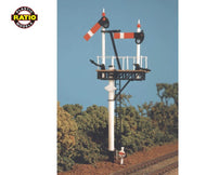 RAT-468 RATIO GWR Round Post Bracket Signal - OO Gauge
