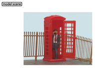 MOD-5005 MODELSCENE Telephone Kiosk and Caller - OO Gauge