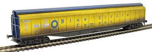 HEL-5025 HELJAN IWB Cargowaggon bogie van in Blue Circle Cement yellow - weathered