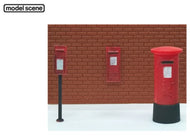 MOD-5044 MODELSCENE  Post Boxes - OO Gauge