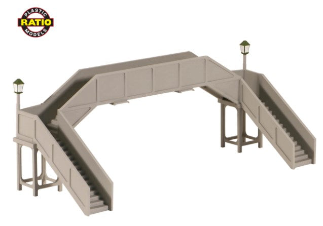 RAT-517 RATIO S.R. Concrete Footbridge Kit - OO Gauge