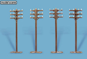 MOD-5182 MODELSCENE Telegraph Poles (N Gauge)