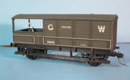 54363-K01 GMR (AIRFIX) GWR 20T brake van 56616 'Oxford'  in GWR grey - KADEE - UNBOXED