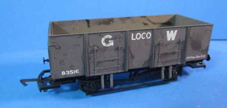 54370-3-P01 AIRFIX GWR 20 Ton Steel Mineral Wagon 835156, weathered - BOXED