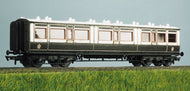 RAT-5732 RATIO LNWR Arc Roof Corridor Composite Coach kit- OO Gauge