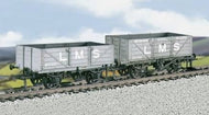 RAT-576 RATIO  LMS TFC Coal 4 Plamk Wagon Set - pack of 2 - OO Gauge