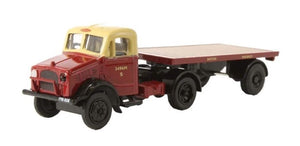 76BD020 OXFORD DIECAST Bedford OX Flatbed Trailer "British Rail"