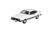 76CAP003 OXFORD DIECAST Red Ford Capri Mk3 Diamond White