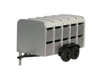 76FARM001 OXFORD DIECAST Livestock Trailer - Grey