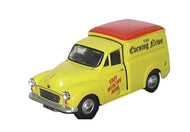 76MM049 OXFORD DIECAST Morris Minor van in "EVENING NEWS" yellow livery