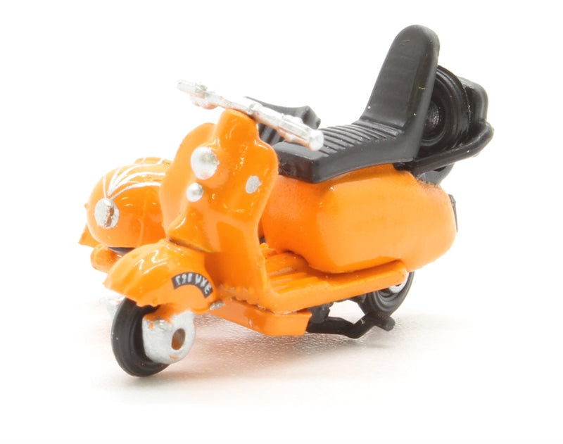 76SC003 OXFORD DIECAST Scooter and side car in orange