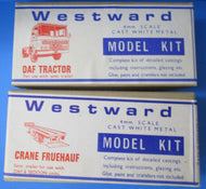 WW20/15 Westward DAF Tractor kit with Crane Fruehauf Semi Trailer unopened kits - 4mm scale (OO gauge)