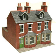 PO261 METCALFE Red Brick Terraced Houses (Discontinued) - OO scale