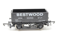 R096 HORNBY  5 Plank wagon. "Bestwood Iron Works Co. Ltd". no. 655 - UNBOXED