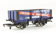 R6235 HORNBY  5-plank wagon "Crook & Greenway" - UNBOXED