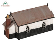 SS70 WILLS Corrugated Iron Chapel Kit