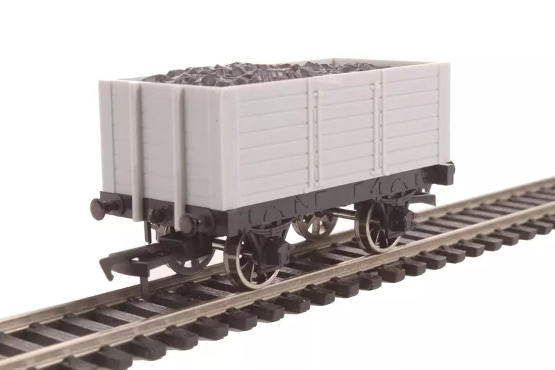 A014 DAPOL Unpainted 7 plank wagon with 9ft wheelbase with load - BOXED
