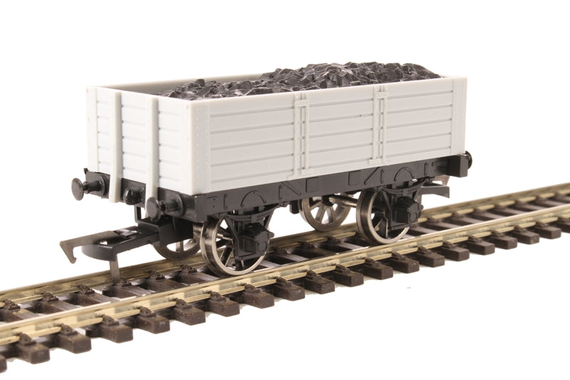 A015 DAPOL Unpainted 5 plank wagon with 9ft wheelbase with load - BOXED