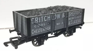 ANT011 DAPOL 5 Plank Wagon "CRITCHLOW & SHEPPARD" - BOXED