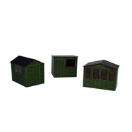 ATD017 ATDModels Traditional Apex Shed, Potting Shed and Summer House, includes interior and poseable doors - green