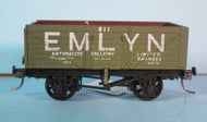 B170-K01 DAPOL 7 Plank open wagon "EMLYN ANTHRACITE" 811 - KADEE - UNBOXED