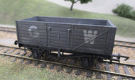 B348-P01 DAPOL GWR 7 Plank Wagon 06512, weathered - UNBOXED
