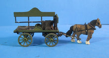 BMTV043 Horse drawn coal delivery wagon with coal sack load (kit built) - UNBOXED