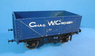 BMTW0-17 O Gauge Kit Built 7 Plank Open Wagon side door, lettered on one side only "CHAS W. CROSBY" - UNBOXED