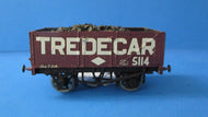 BMTW162 7 plank wagon "TREDEGAR" with load - UNBOXED