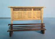 BP106 Railway Timetable & Bench