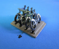 BP132 Bicycle rack with bicycles - various colours