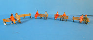 BP171 Seated passengers and benches (colours of benches and passengers may vary)