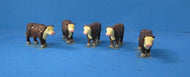 BP447 cows pck of 5 assorted colours