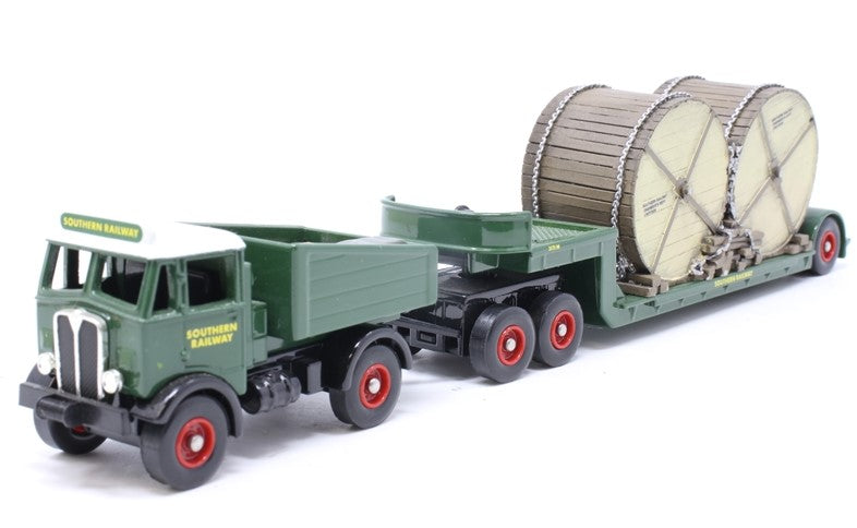 DG123000 CORGI TRACKSIDE AEC Mammoth Ballast with low loader and cable wheel load, 