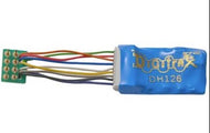 DH126PS Digitrax DCC Decoder, 8 Pin 1.5 Amp Economy HO Scale Decoder with Digitrax Easy Connect 9 Pin to DCC 8 Pin Medium Plug 1.0” harness