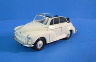 EM76823 CLASSIX Morris Minor convertible with top down in cream - BOXED