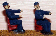 F150 LANGLEY Loco Crew, Diesel drivers, unpainted figures - OO gauge