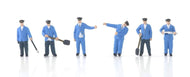 GM950 Gaugemaster "On the Footplate" Railway Staff pack of 6 - OO Gauge
