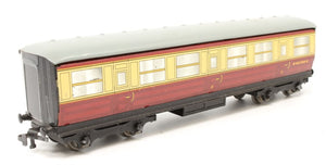 HD-32013 HORNBY DUBLO Gresley Teak Corridor Coach 1st/3rd BR E42759E crimson & cream - UNBOXED