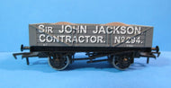 JACKSON DAPOL 4 Plank Wagon No.294 with sand load "SIR JOHN JACKSON" - BOXED