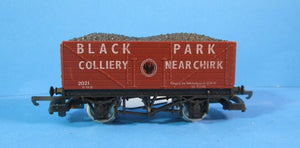 L305612W LIMA 12T 7-Plank Open Wagon - "Black Park Colliery" - UNBOXED