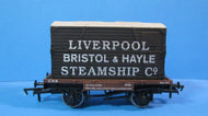 LIVERPOOL DAPOL "LIVERPOOL, BRISTOL & HAYLE STEAMSHIP Co." Road Rail Container GWR Conflat No. 39702 - BOXED