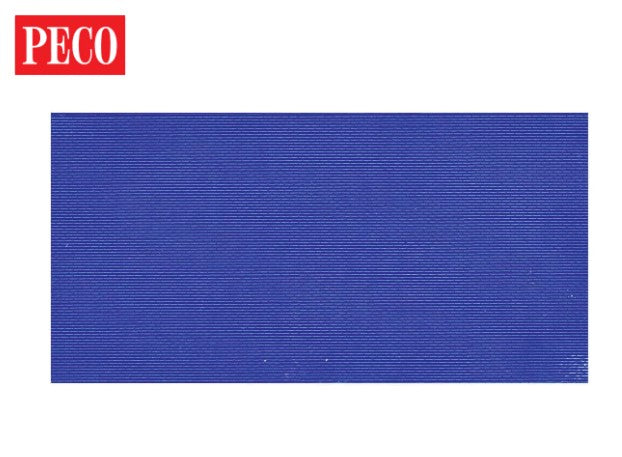 NB-44 PECO   Brick Walling, blue, 4 pieces - N Gauge