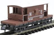 NR-28E PECO 20 ton brake van 157691 in NE bauxite - BOXED