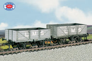 PC576 PARKSIDE LMS Traffic coal and a 4 Plank wagon (set of 2)  - includes metal wheels and transfers - OO Gauge (Formerly RATIO 576)