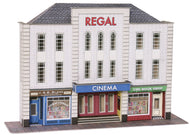 PO206 METCALFE Low Relief Cinema & Shops - OO scale