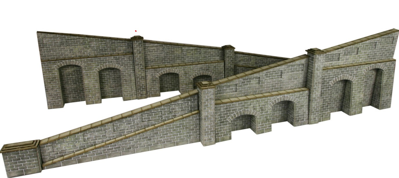 PO249 METCALFE Stone Tapered Retaining Walls - OO scale