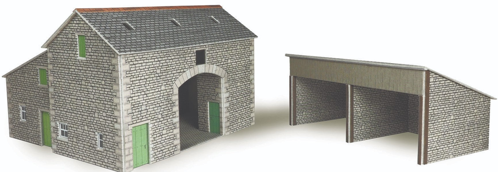 PO251 METCALFE Manor Farm Barn - OO scale
