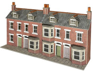 PO302 METCALFE Terraced House front in low relief in red brick