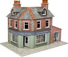 PO308 METCALFE Corner Shop/Pub in red brick - OO Scale